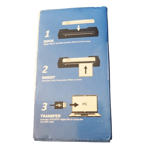 Vupoint Magic Wand Handheld Scanner PDSDK-ST470PU-VP w/Auto Feed Dock - Picture 10 of 11